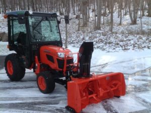 tractor cab for Kubota B1 with snow plug