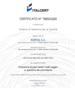 certificato ISO9001