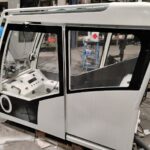 Porta scorrevole per cabine di guida